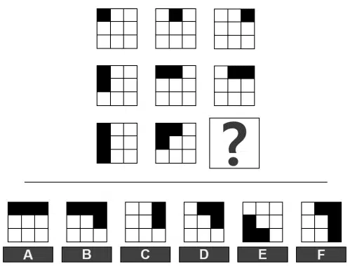 Free Inductive Reasoning Test sample question