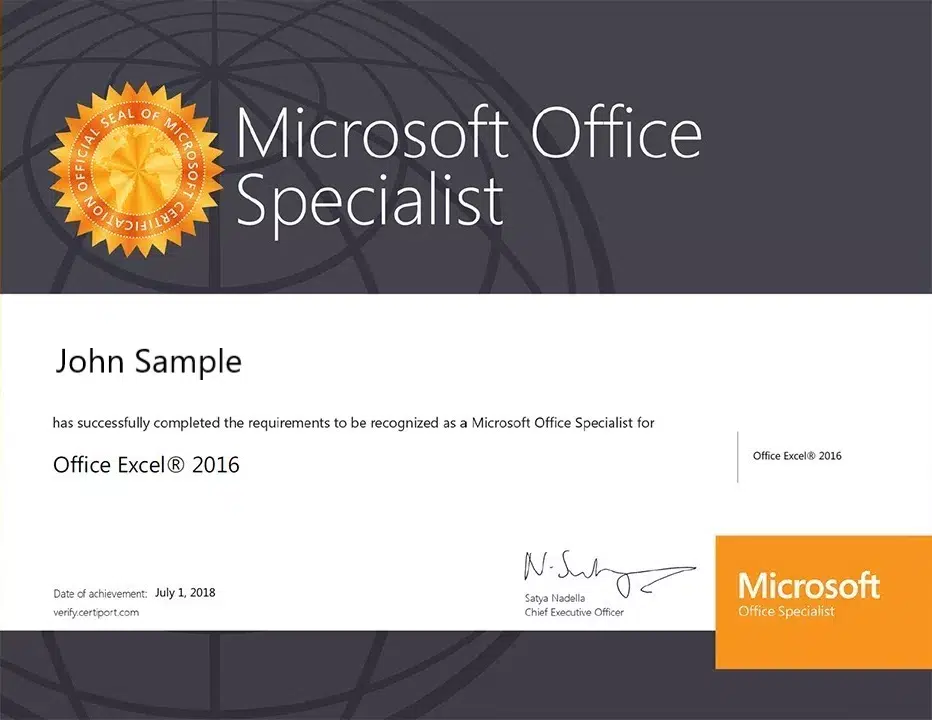 Free Microsoft Excel Certification Practice Test & Prep guide