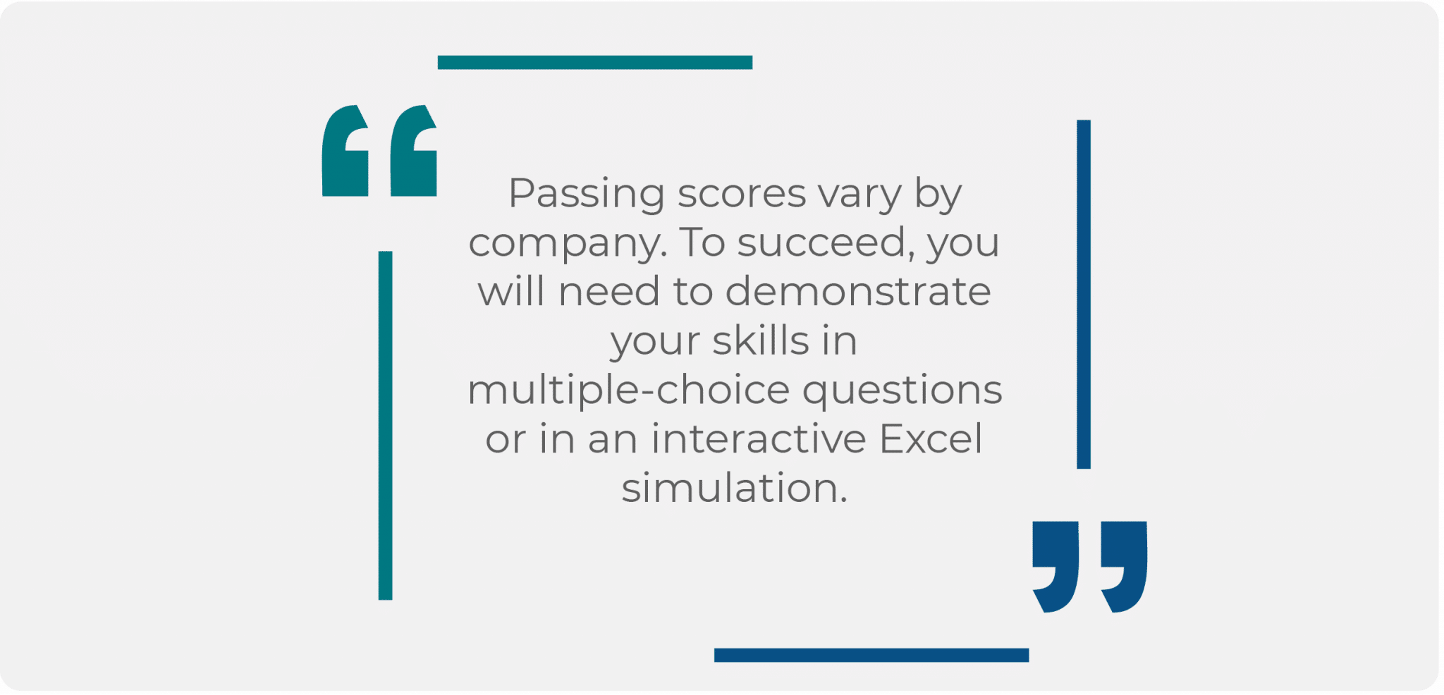 Excel Assessment Test Quote