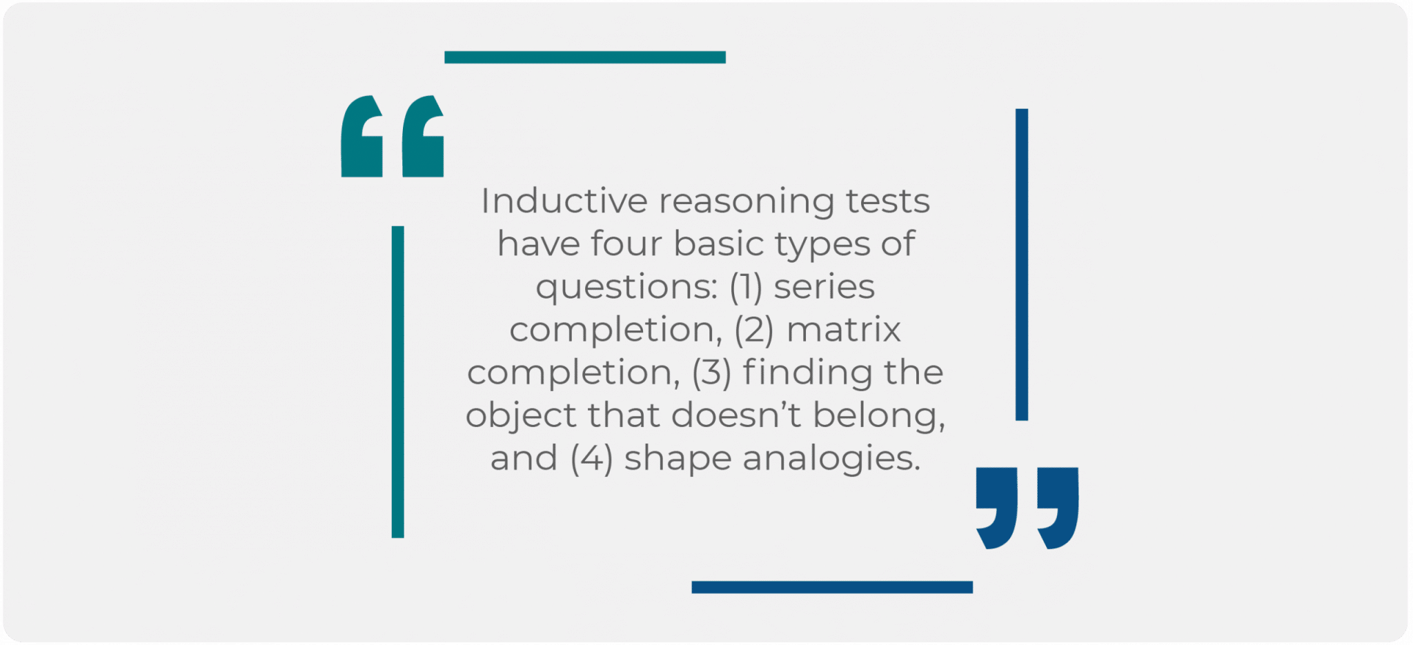 Inductive Reasoning Test Quote