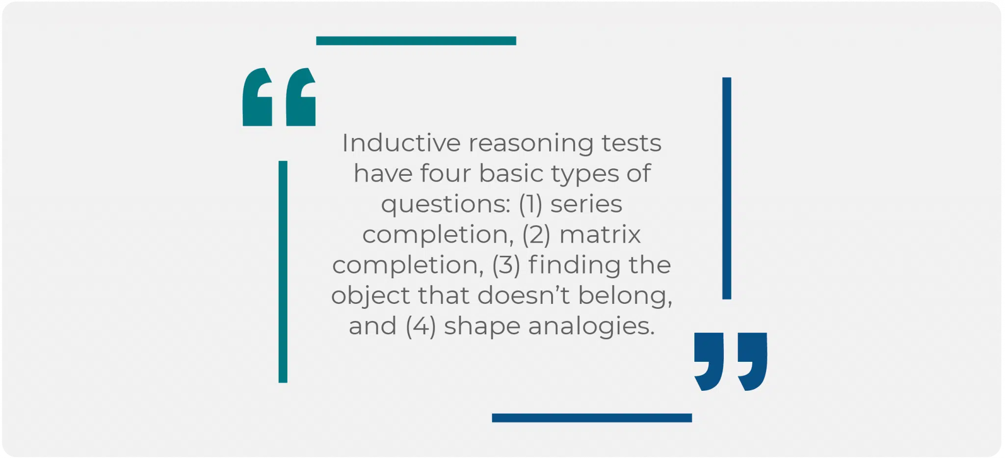 Inductive Reasoning Test Quote