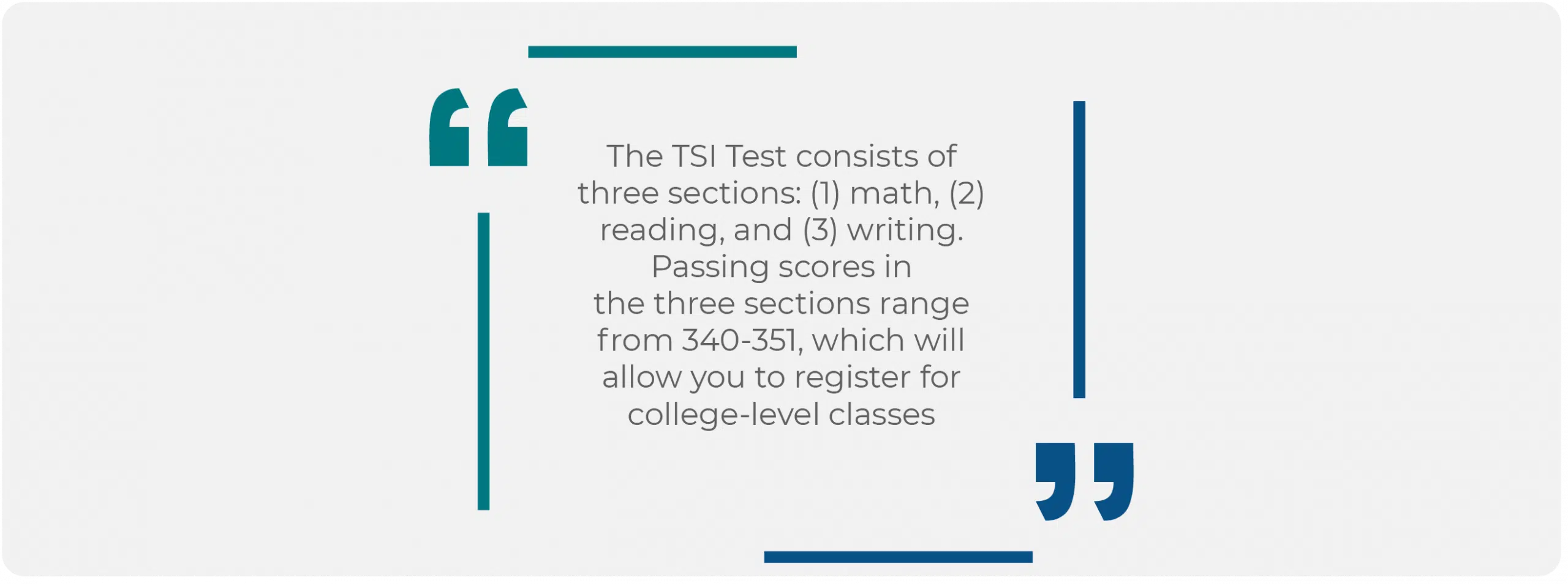 TSI Test Overview Quote 1