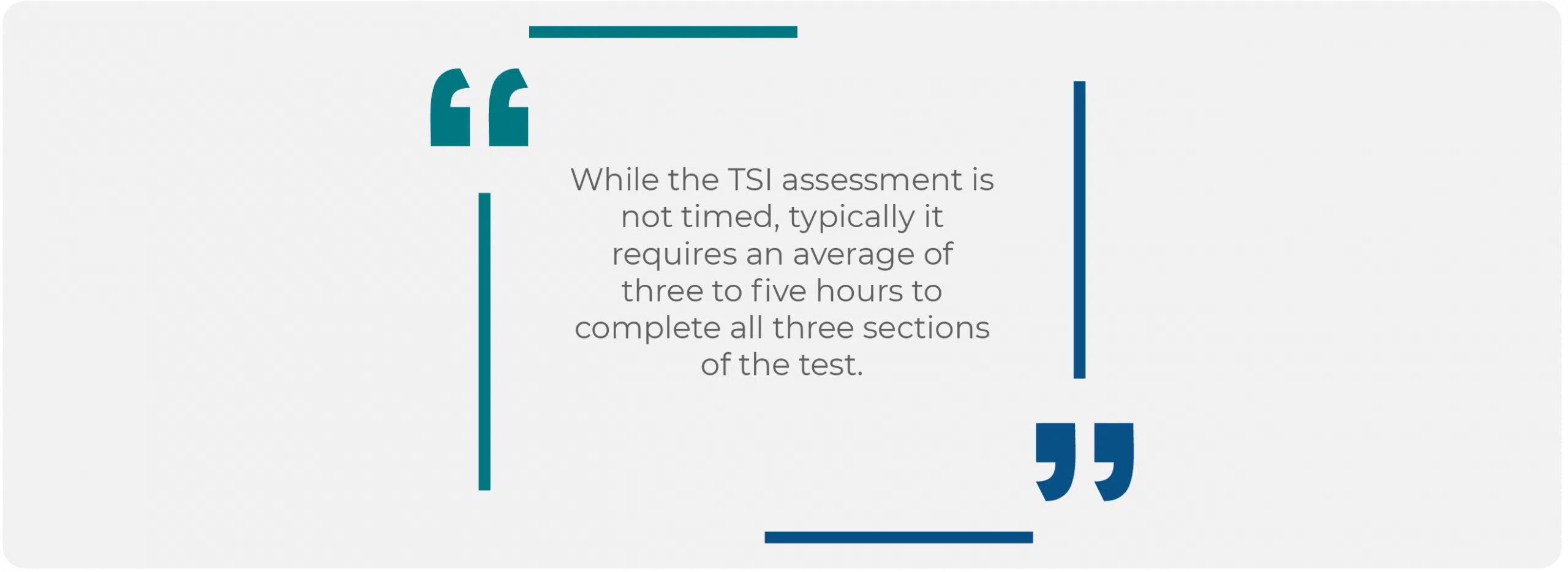 TSI Test Overview Quote 2