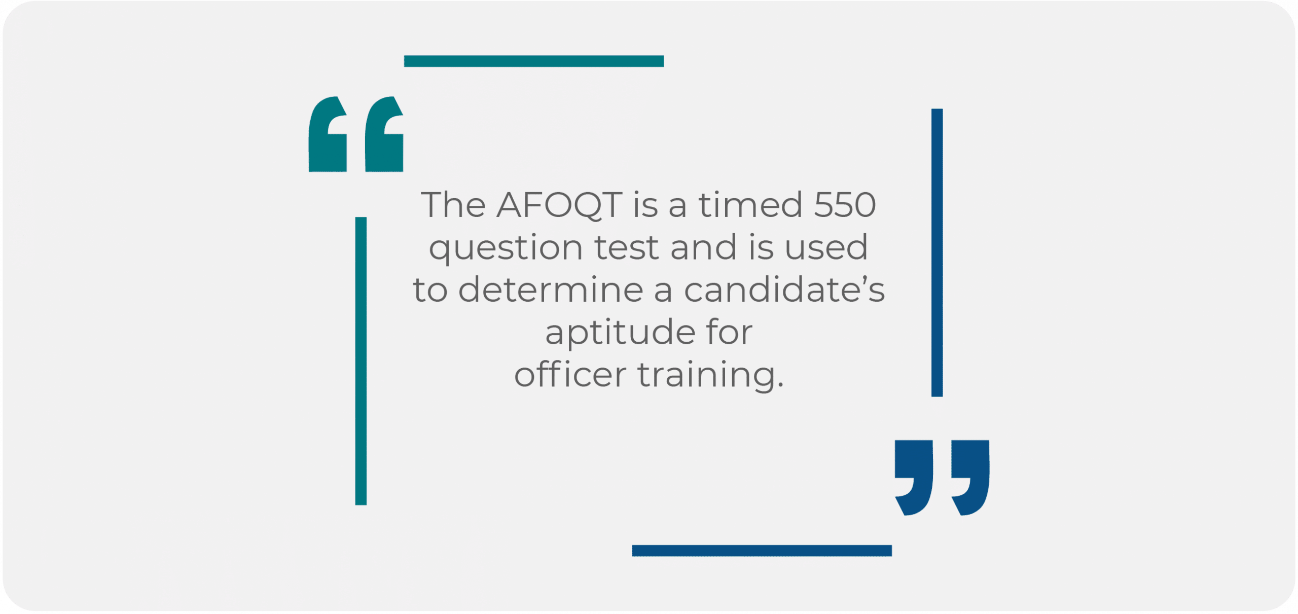 AFOQT Test Overview Quote