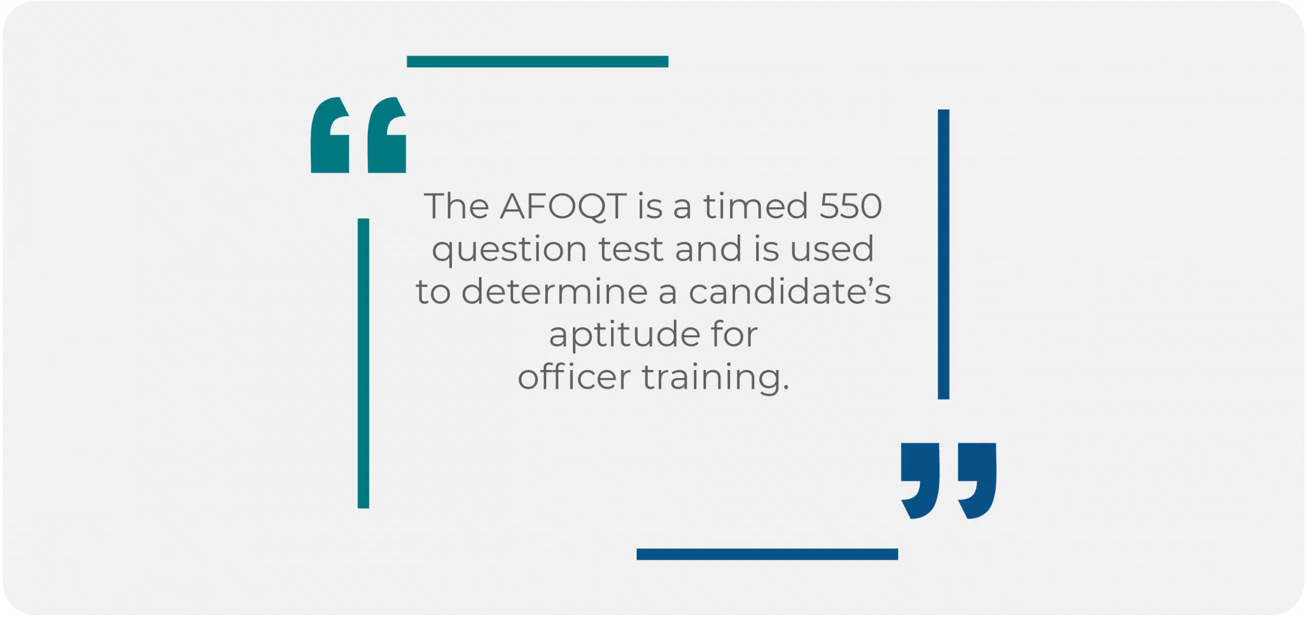 AFOQT Test Overview Quote