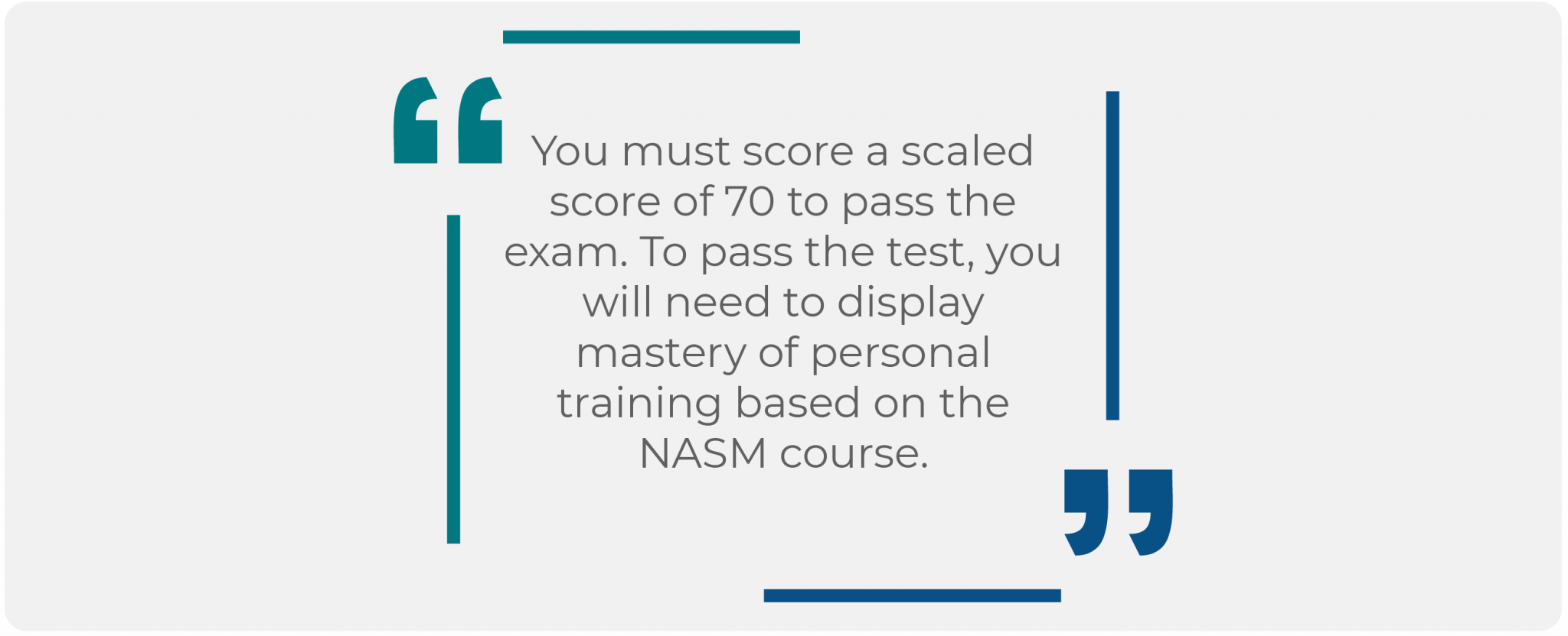 NASM CPT Test Overview Quote