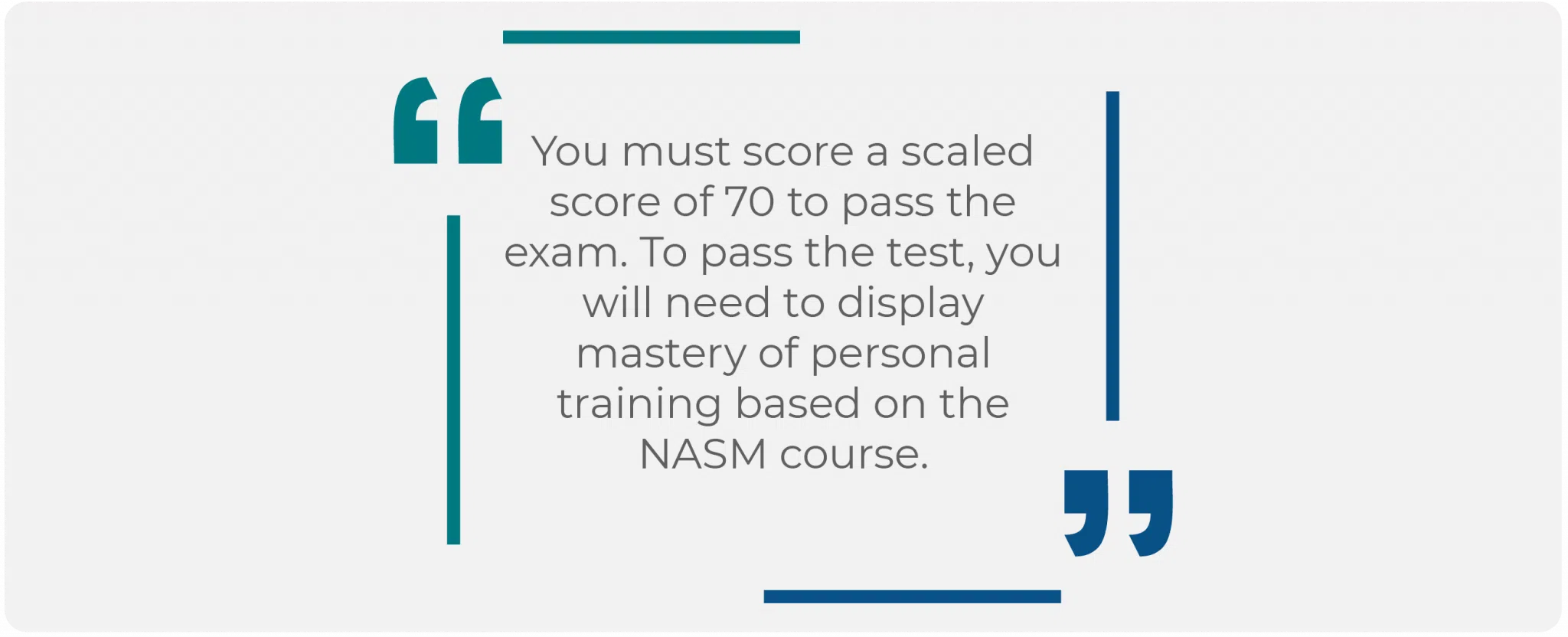 NASM CPT Test Overview Quote
