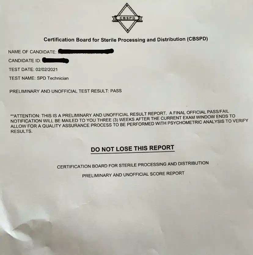 CBSPD SPD Exam Pass Note
